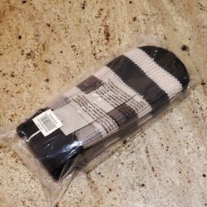 HBC Stripes Sterling Stripe flleece-lined 2021 mittens L/XL